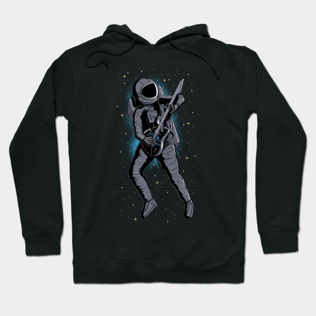 Guitar Solo - Astronaut Musician Hoodie by Sachpica